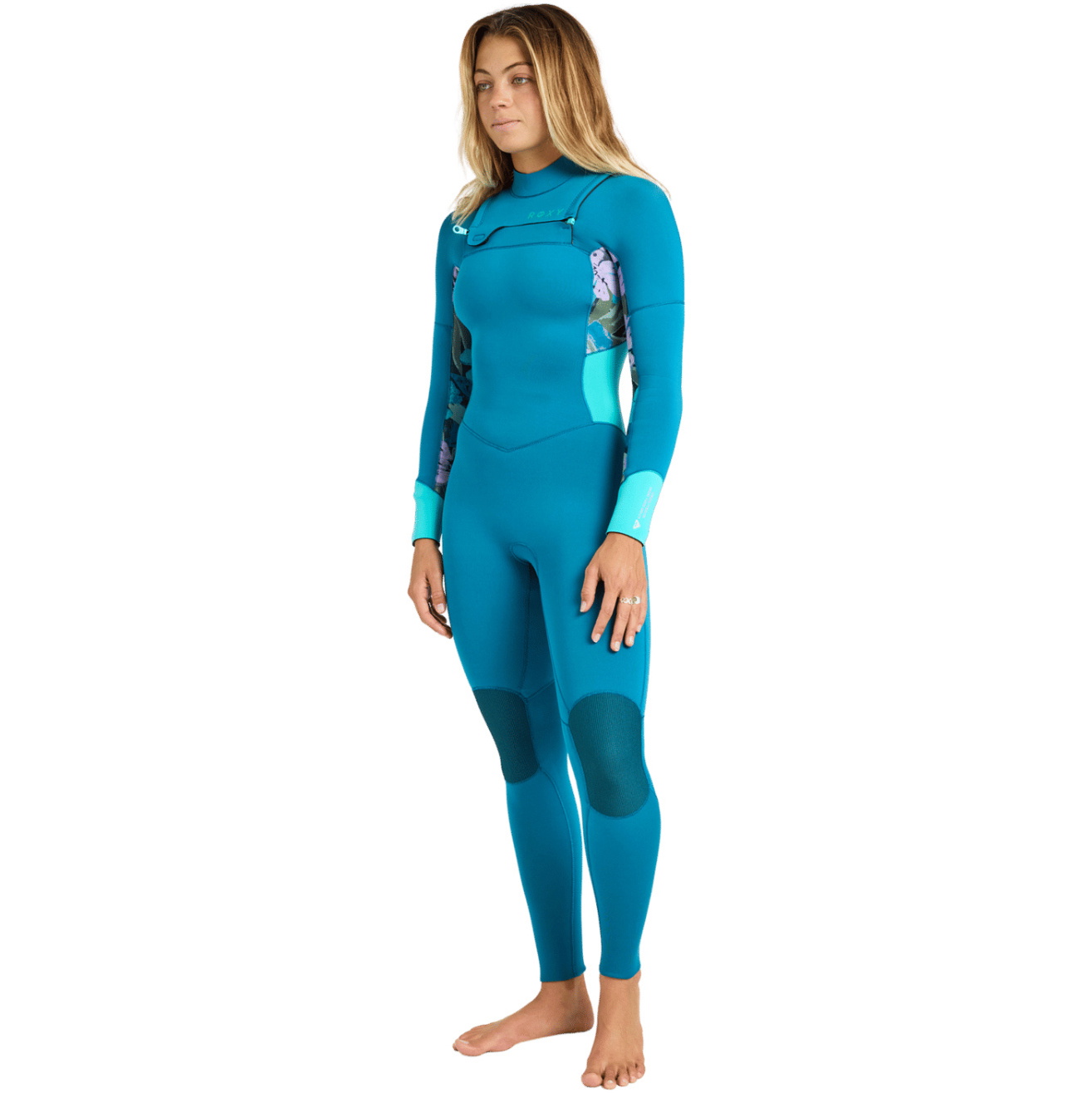 2026 Roxy Womens Swell Natural 4/3mm Chest Zip Wetsuit 26BW213509 - Golden Gal